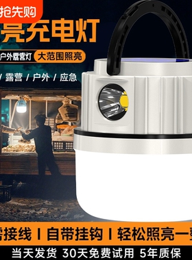 2026新款太阳能伸缩球泡灯LED野营灯充电帐篷露营灯地摊夜市灯