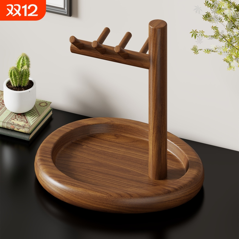 实木钥匙收纳盒入户鞋柜收纳摆件