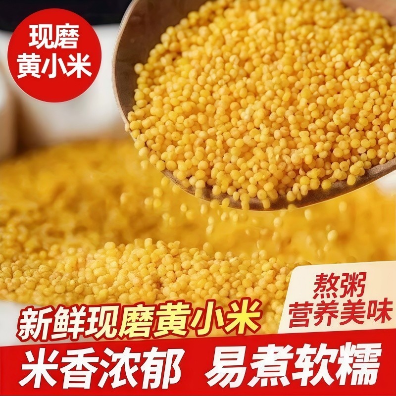 农家黄小米五谷杂粮粟米粗粮油脂软糯粗粮当季新米煲粥新鲜小米粥