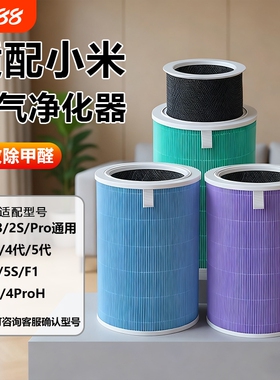 小米空气净化器滤芯NEINEI适配米家F12S34lite4Pro过滤网二手烟