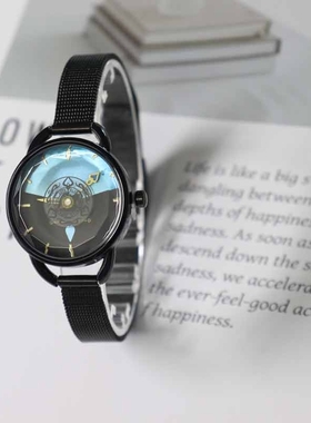 简约未来手表时尚腕表青少年学生考试石英表防表精钢指针式