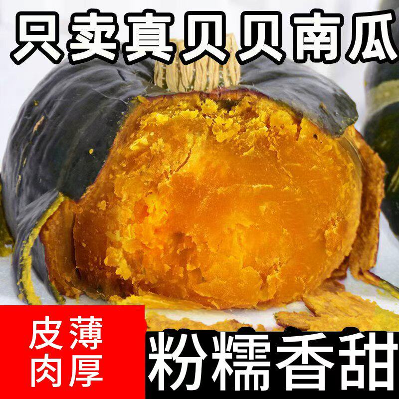 贝贝南瓜正宗板栗味老南瓜新鲜栗子面小南瓜婴儿甜粉糯惠和