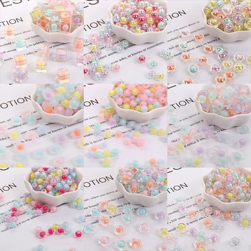 手工创意散珠珠串亚克力8mm