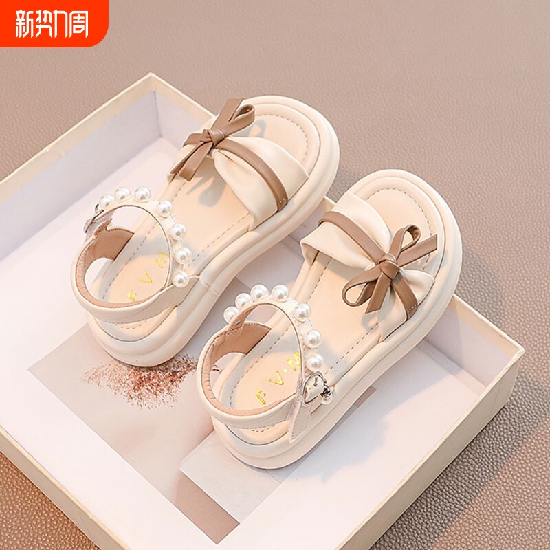 女童鞋子儿童夏季新款凉鞋休闲沙滩鞋女孩大童宝宝洋气软底公主鞋