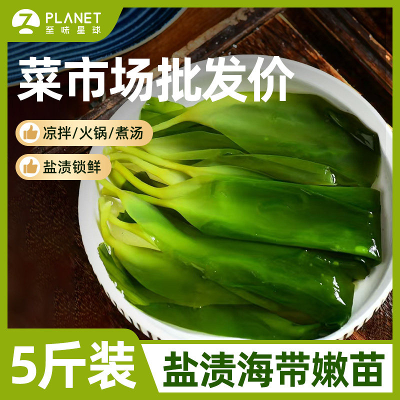 新鲜盐渍海带苗海带嫩苗凉拌菜火锅食材无沙无添加商用批发5斤装,水产肉类/新鲜蔬果/熟食,海带,淘宝优惠券,粉丝福利购,淘宝优惠卷