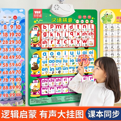 汉语拼音字母表墙贴拼读训练