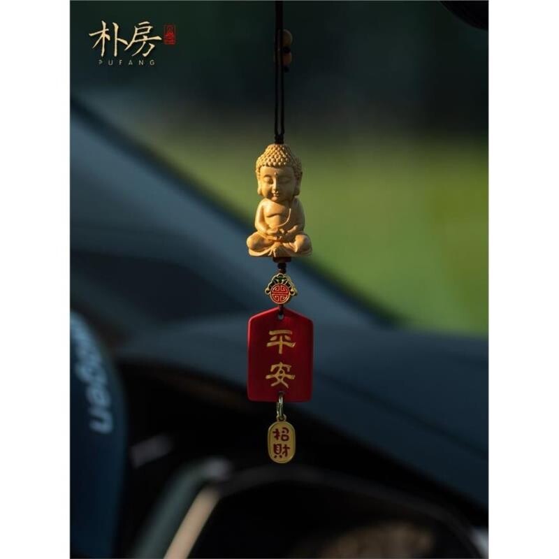 小佛观音汽车后视镜挂件创意网红女神款平安吊坠挂饰车载礼品