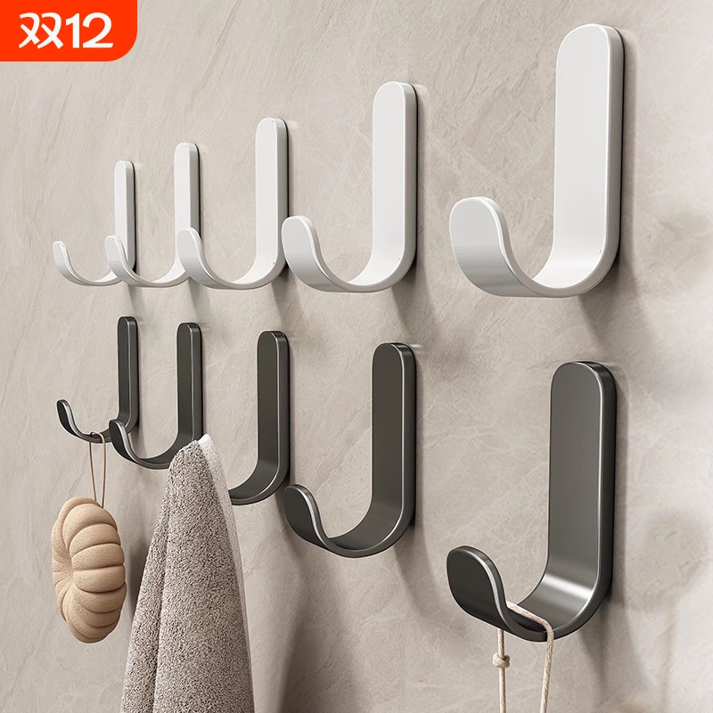 【随手挂物！】浴室门后强力挂钩