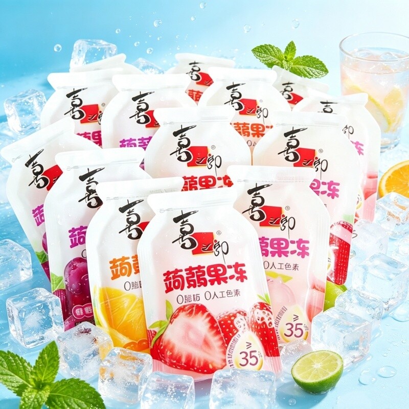 蒟蒻果冻喜之郎乳酸菌可吸散装蓝莓草莓果味休闲小包装好吃水果图片