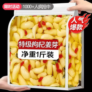 枸杞泡姜芽山东淄博特产嫩正宗人参新鲜泡菜下饭菜糖醋生片腌制