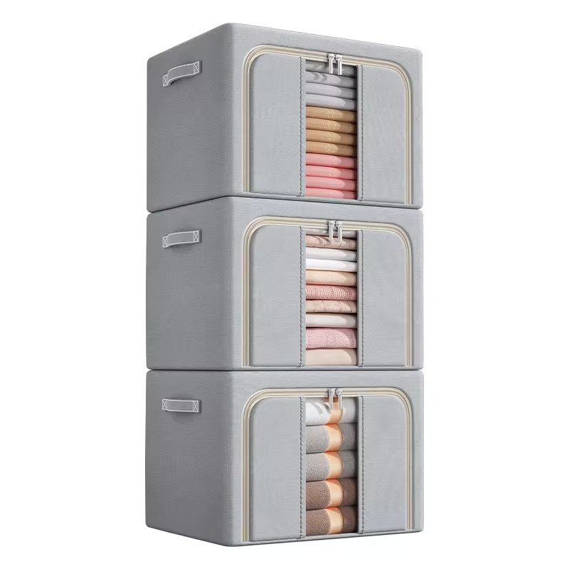 透明衣服棉被收纳箱家用牛津布百纳箱布艺整理收纳盒大号储物箱子,收纳整理,吸尘器收纳架/盒/袋,淘宝优惠券,粉丝福利购,淘宝优惠卷