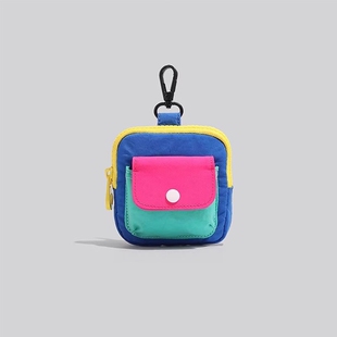 2025新款潮牌多巴胺钱包可挂包包收纳零钱钥匙耳机卡包挂钩包