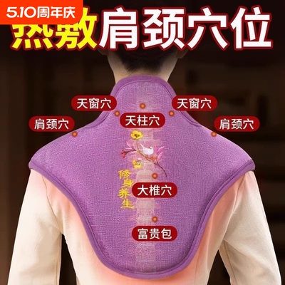 电加热肩颈热敷包护颈椎家用盐袋海盐粗盐艾灸包艾草理疗袋子神器