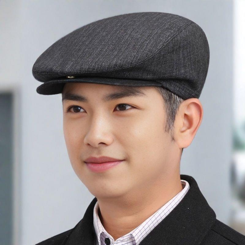 春秋季鸭舌前进帽薄老人中老年人帽子男士爷爷老头春夏休闲爸爸帽