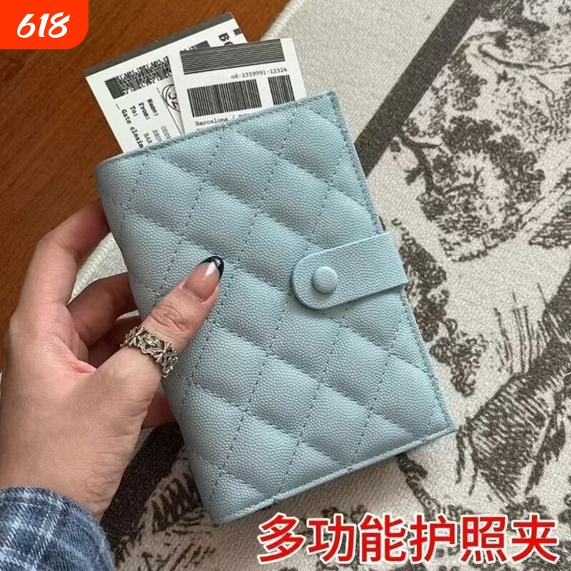 轻奢韩式旅行护照包女学生高颜值长款钱包卡包多功能高级质感轻便