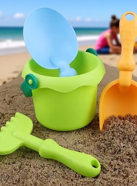 儿童沙滩玩具宝宝海边玩挖沙工具戏水沙漏户外挖土沙子铲子桶套装