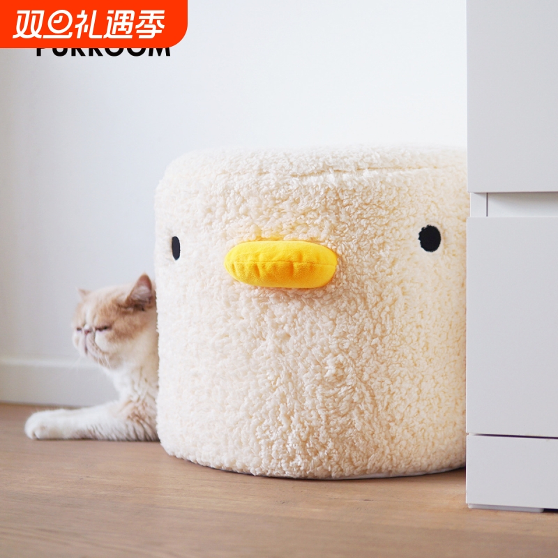小鸡桶封闭式毛绒猫窝冬季保暖四季通用可拆洗宠物窝猫别墅宠物窝