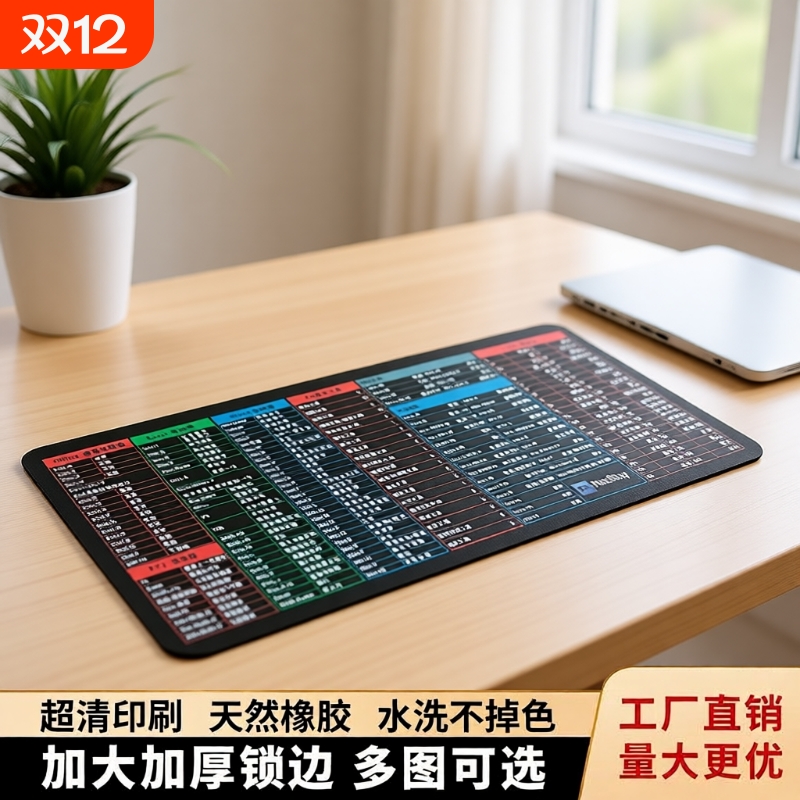 办公快捷键大全鼠标垫超大号