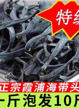 正宗福建霞浦特厚级海带头干货厚实软糯海带根海带海产品海带丝