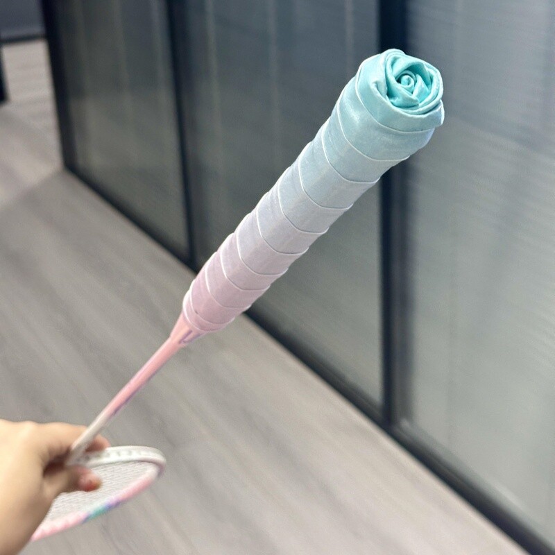 渐变羽毛球拍手胶吸汗防滑透气吸汗带手把缠绕带专用网球拍彩虹图片