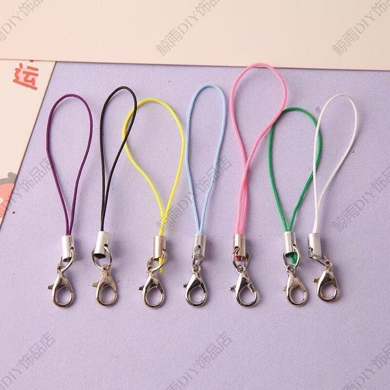 diy饰品配件龙虾扣手机绳彩色挂绳手工挂件绳子手机链挂件绳手绳