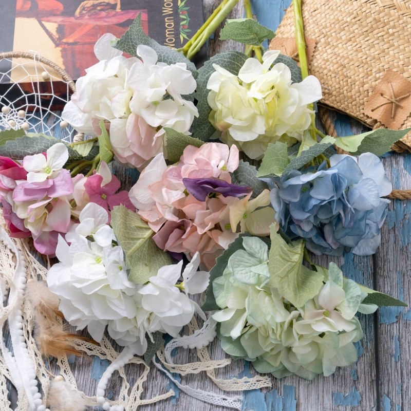 【新品】仿真花韩系绣球仿真绿植居家装饰工艺品假花婚庆DY1-55