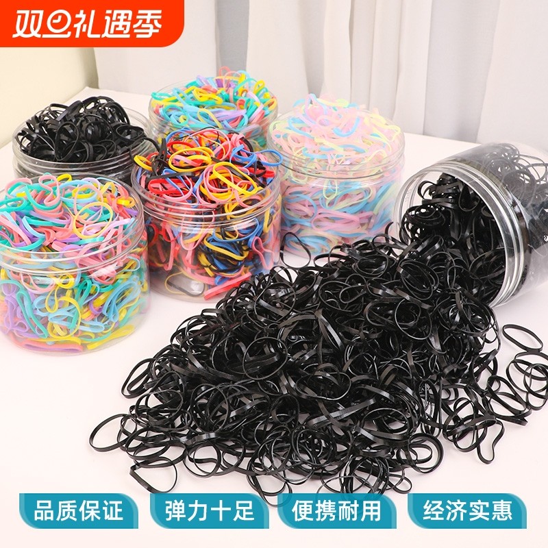 扎头发橡皮筋女童发圈头饰婴儿宝宝一次性小头绳儿童发绳发饰高弹