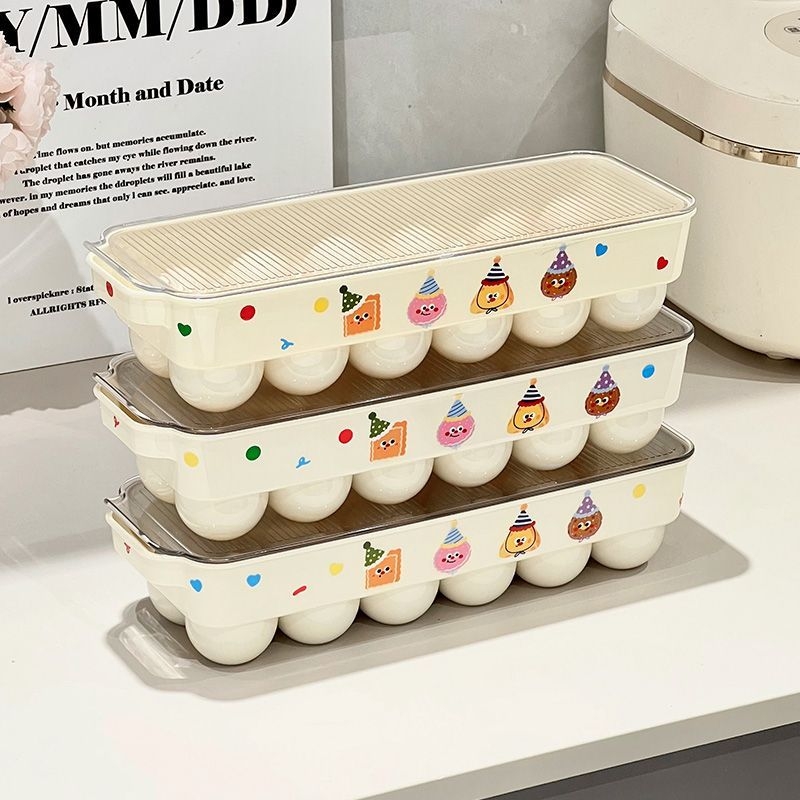 食品级鸡蛋收纳盒储物冰箱整理侧门透明专用厨房装放家用保鲜架托