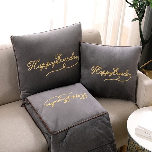 加厚车载抱枕被子两用车用四季通用二合一靠枕午睡毯办公室午休