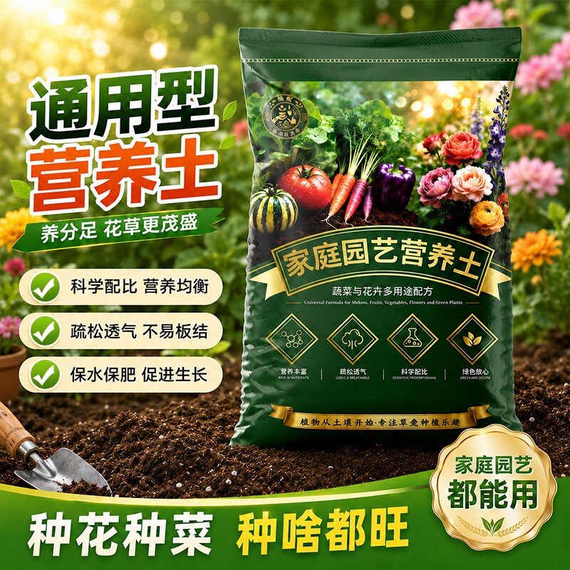 营养土花土养花通用专用营养土通用种花家用盆栽花卉植物种植土壤图片