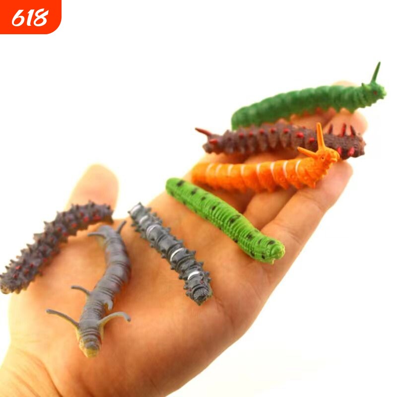 12款仿真毛毛虫 菜青虫 爬行昆虫动物模型 恶作剧整蛊整人玩具