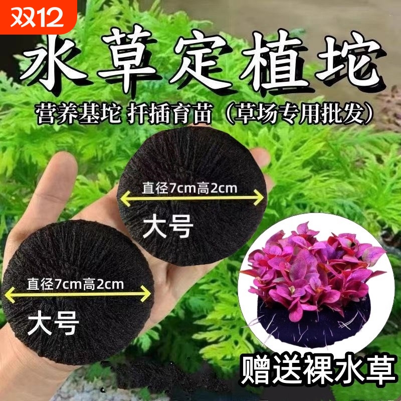 水草坨基泥坨水草营养土鱼缸龟缸专用水草泥沉底种植定植水草造景