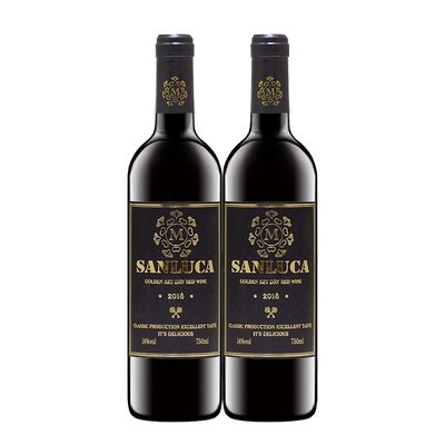 进口红酒赤霞珠14度干红葡萄酒750ml*2瓶