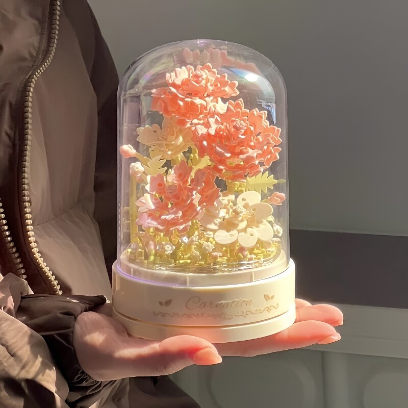 【高颜值礼物】鲜花积木盆栽.