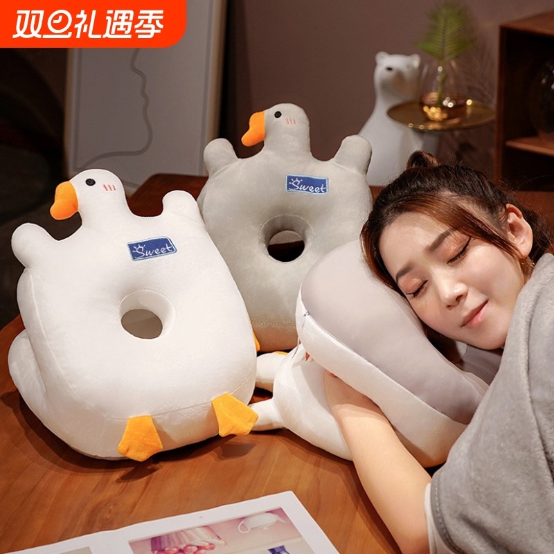 午睡枕午休睡觉神器趴睡枕女趴在桌上冰丝枕头办公室工位午睡抱枕
