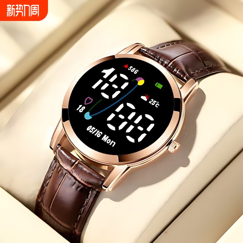 崇戴新款潮流LED电子表运动学生高颜值多功能数字式男女手表Y23