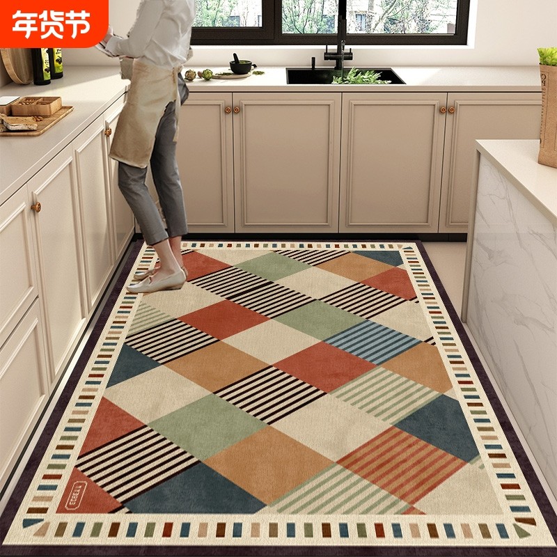 厨房地垫地毯垫脚垫硅藻泥加厚可擦免洗吸水防滑防油耐脏美式吸油,居家布艺,厨房地垫,淘宝优惠券,粉丝福利购,淘宝优惠卷