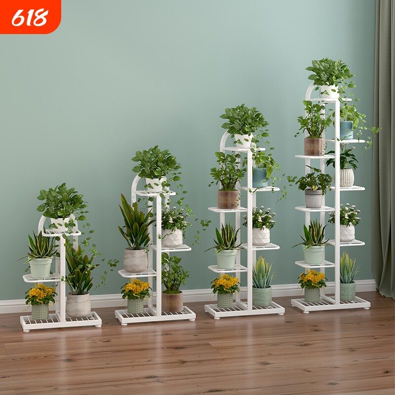 花架子客厅落地式2025新款多层绿植摆放架铁艺室内花架置物架阳台