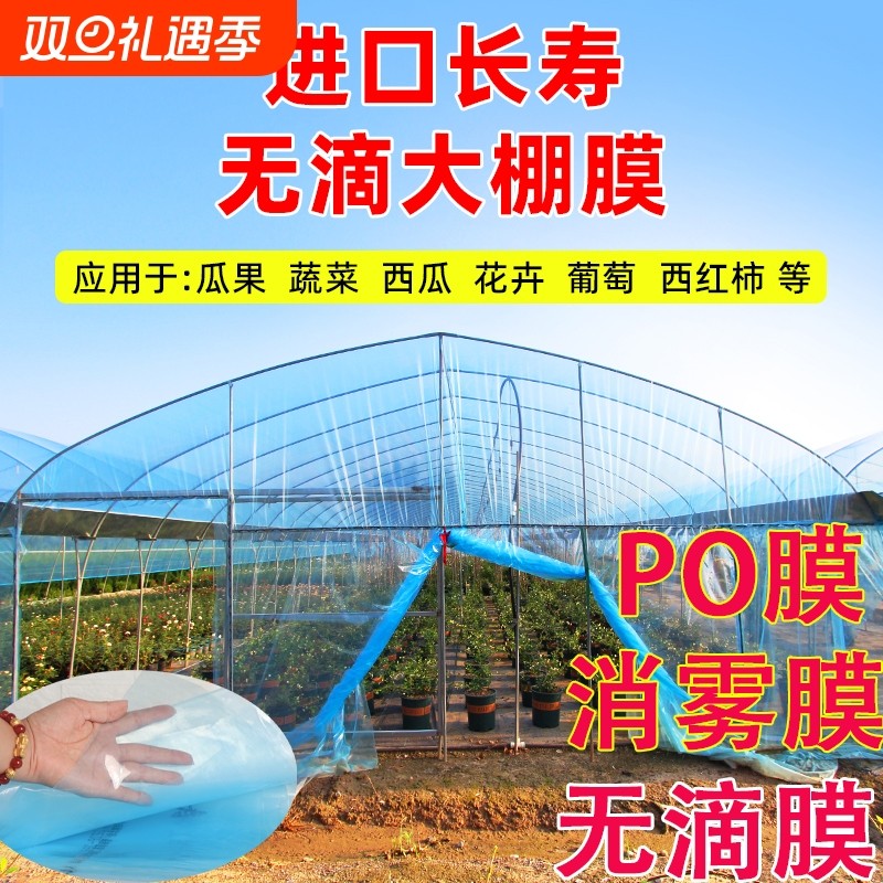 大棚塑料薄膜无滴膜内棚膜加厚抗老化透明农用蔬菜专用保温塑料布