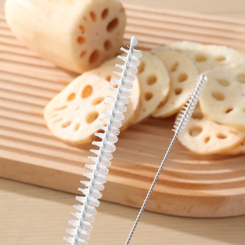 硅胶吸管刷杯子水杯管子厨房专用长柄清洁刷子小缝隙清洗神器莲藕