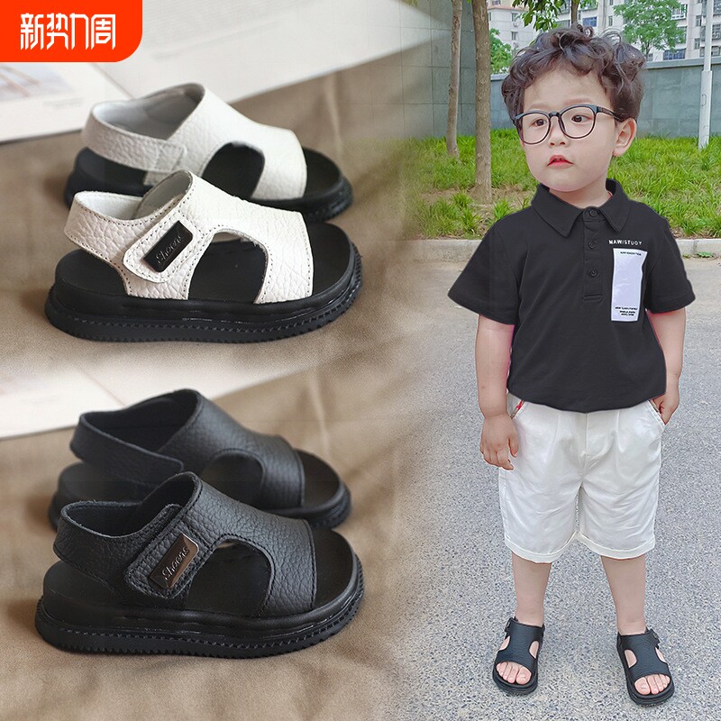 儿童凉鞋夏季1-5岁软底防滑2中小童运动皮沙滩凉鞋3学步女