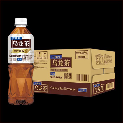 SUNTORY/三得利乌龙茶500ml*15瓶整箱包邮0糖无糖茶饮料茶叶瓶装