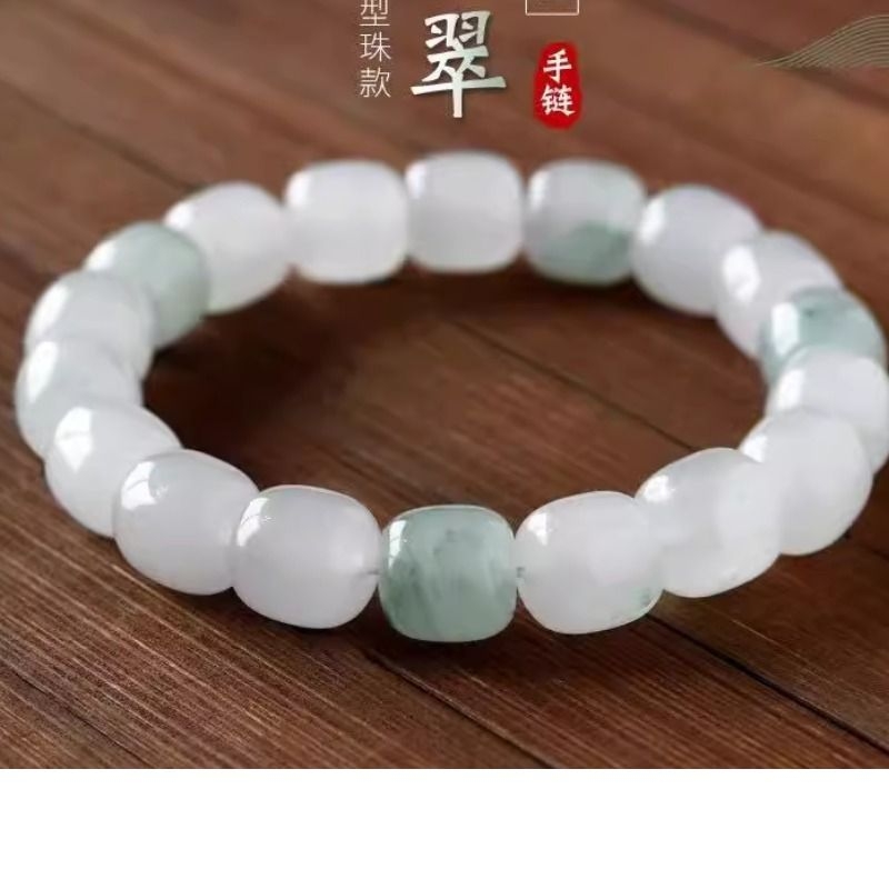 2025新款仿天山翠手链老型珠子手串圆珠手链珠子天山翠桶珠手串