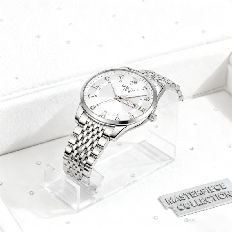 正品瑞士全自动非机械表手表男士学生韩版时尚潮双日历防水表夜光