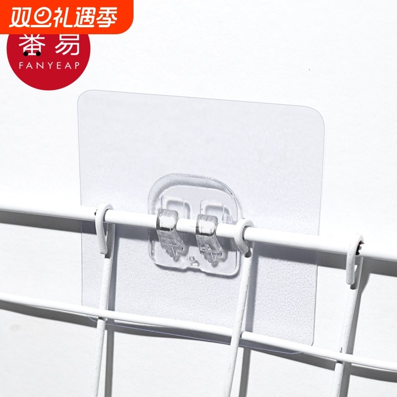 挂钩/卡扣A1vq0-免打孔浴室厨房墙面置物架粘贴收纳架铁架贴片