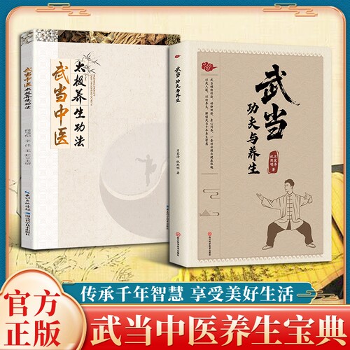 武当功夫与养生 武当传统功法动静双修 武术养生健体入门书籍传承千年中医智慧享受美好生活中医养生修身养性武当中医养生宝典