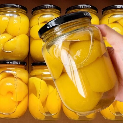 黄桃味大瓶罐头整箱|千人加购