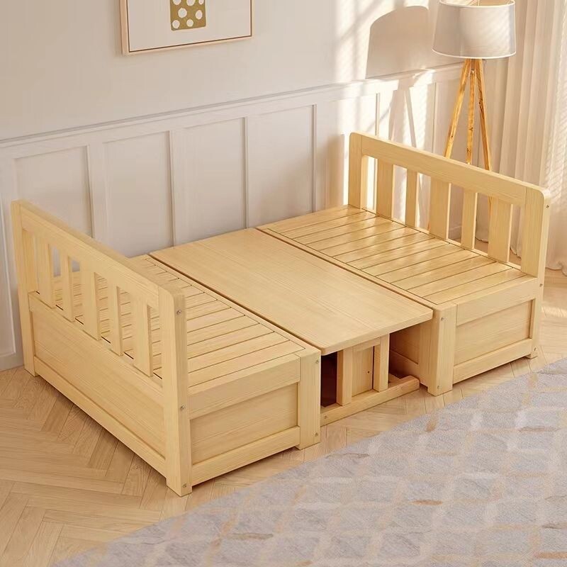 c实木沙发床两用可折叠带书桌现代简约客厅小户型卡座多功能可储