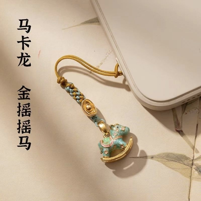 新中式手机链 手机挂件 高档多巴胺可爱女精致防丢吊坠挂饰小礼物