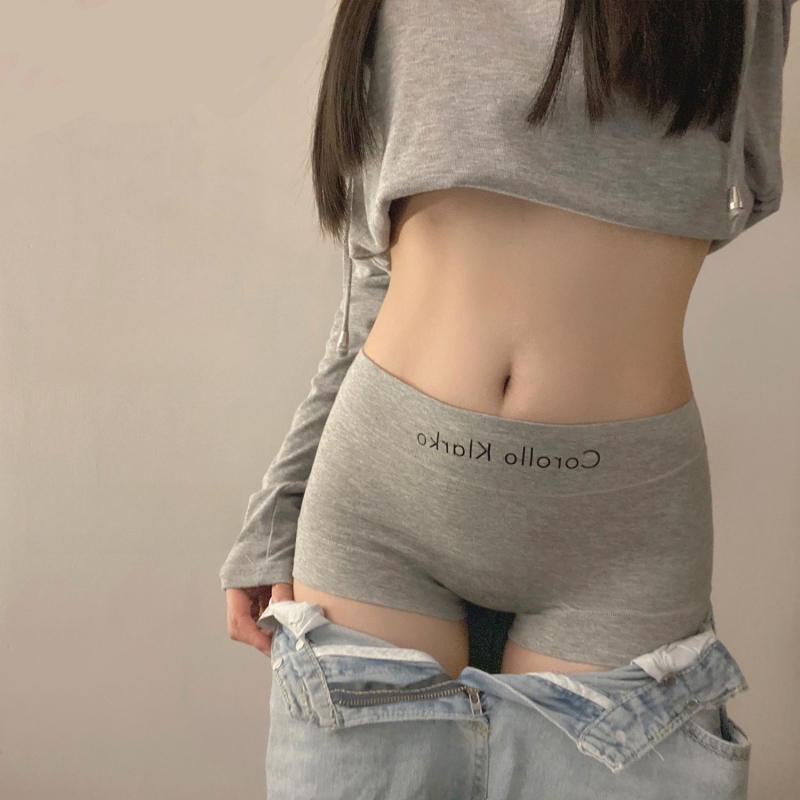 纯棉抗菌内裤女士全棉裆2025新款中高腰运动透气少女生收腹平角裤